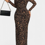 Vestido Midi Ajustado Galene con Capa