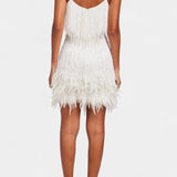 Vestido Mini Plumas Adena
