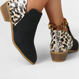 Botas Ortopédicas Janicee con Estampado de Leopardo