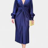 Vestido Alouette de Manga Larga con Escote en V
