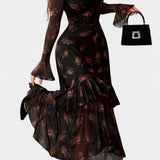 Vestido Maxi Amali con Escote Cuadrado