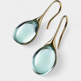 Pendientes de Cristal en Oro y Plata