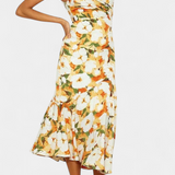 Vestido Asimétrico de Un Hombro Reya con Estampado Floral