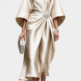 Vestido Largo de Satén Ubelia Luxe