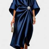 Vestido Largo de Satén Ubelia Luxe