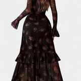 Vestido Maxi Amali con Escote Cuadrado