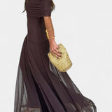 Vestido Maxi Tie-Dye de Un Hombro Jessamy