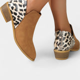 Botas Ortopédicas Janicee con Estampado de Leopardo
