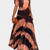 Vestido Maxi Tie-Dye de Un Hombro Jessamy