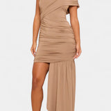 Vestido Mini Asimétrico Velia con Draping