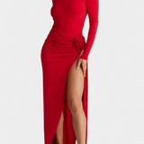Vestido Lira Atemporal con Espalda Abierta