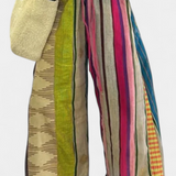Pantalones Anchos Casual Claudine con Estampado Rayado