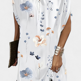 Vestido Midi Atemporal Haruna con Cuello Redondo