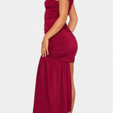 Vestido Mini Asimétrico Velia con Draping