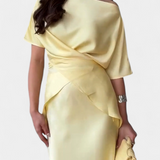 Conjunto de Top con Tirantes Cruzados Veleda y Falda Fluida