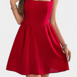 Vestido Mini Kassandra con Cuello Halter y Espalda Descubierta