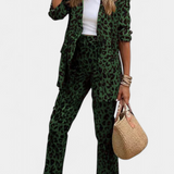 Conjunto de Chaqueta y Pantalón de Leopardo Nusa