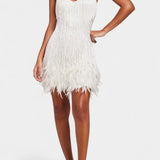 Vestido Mini Plumas Adena