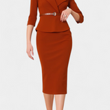 Vestido Midi Ajustado Palamos con Cinturón