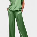 Conjunto de Primavera de Dos Piezas Blasa con Estilo Sofisticado