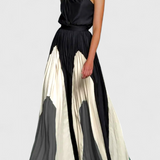 Vestido Maxi Antía Off-Shoulder con Estampado Elegante