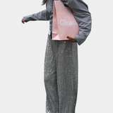 Pantalones de Lentejuelas de Cintura Alta Elva con Corte Relajado