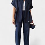 Conjunto de Camisa y Pantalones de Algodón y Lino Lani