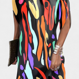 Vestido Midi Atemporal Haruna con Cuello Redondo