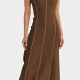 Vestido Maxi Bicolor Santona Sin Mangas