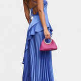 Vestido Asimétrico de Un Hombro con Volantes Paige