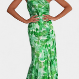 Vestido Asimétrico de Un Hombro Reya con Estampado Floral