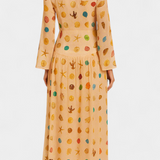 Vestido Estilo Hada Alvie con Estampado de Conchas Marinas