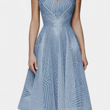 Vestido Largo Everleigh con Bordado y Corte A-Line