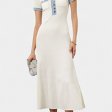 Vestido Midi de Punto Alexia con Detalle
