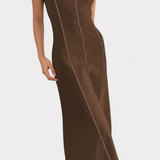 Vestido Maxi Bicolor Santona Sin Mangas