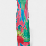 Vestido Luella Pastel con Silueta Fluida y Corte Halagador