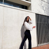 Pantalón campana negro