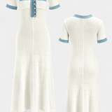 Vestido Midi de Punto Alexia con Detalle