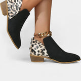 Botas Ortopédicas Janicee con Estampado de Leopardo