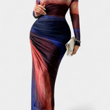 Vestido Midi Ajustado Galene con Capa