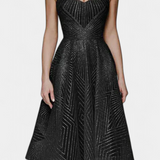 Vestido Largo Everleigh con Bordado y Corte A-Line