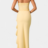 Vestido Midi Cindy con Volantes Asimétricos