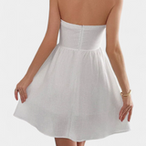 Vestido Mini Kassandra con Cuello Halter y Espalda Descubierta