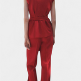 Conjunto de Chaleco Clásico Carlen y Pantalones de Pierna Ancha