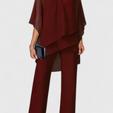 Conjunto Kitty de Dos Piezas con Diseño Off-Shoulder y Silueta Fluida