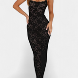 Vestido Lunara de Encaje con Espalda Abierta