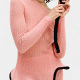 Conjunto de Falda de Punto Stormi con Bordes Volantes
