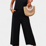 Conjunto Lavinia de Top y Pantalones Cortos en Lino y Algodón