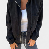 Chaqueta de Pana Lorca con Capucha y Cremallera