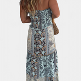 Vestido Largo Edurne con Escote Bandeau